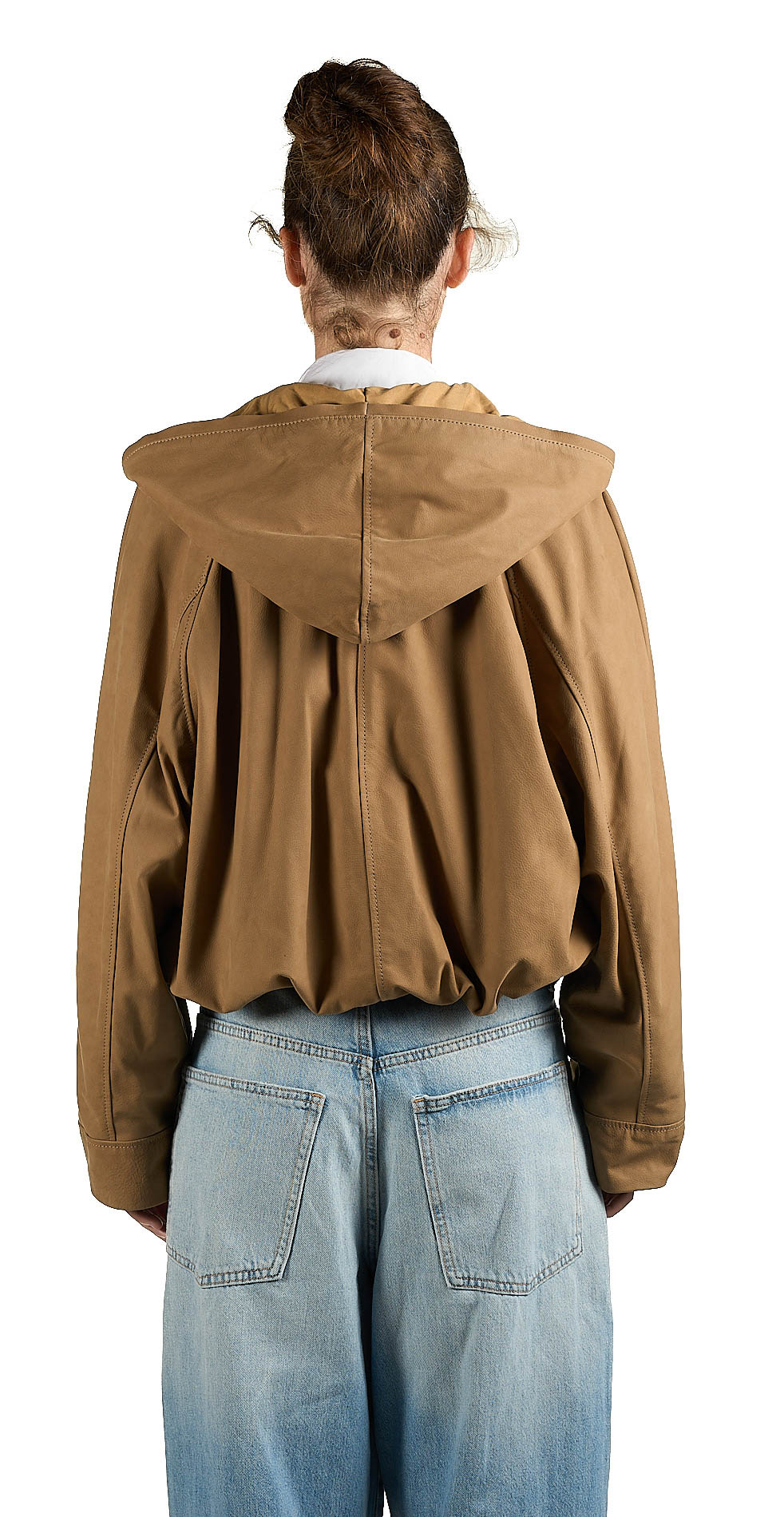 DANIELE BASTA LEATHER AND SILVER JACKET 
